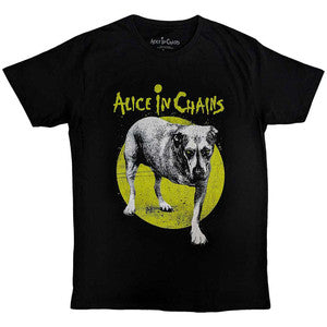 Alice In Chains Unisex T-Shirt: Three-Legged Dog v2 (Black)
