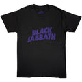 Black Sabbath Unisex T-Shirt: Wavy Logo Vintage