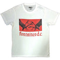 Fontaines D.C. Unisex T-Shirt: Clashing Stags (White)