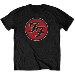 Foo Fighters Unisex T-Shirt: FF Logo (Black)