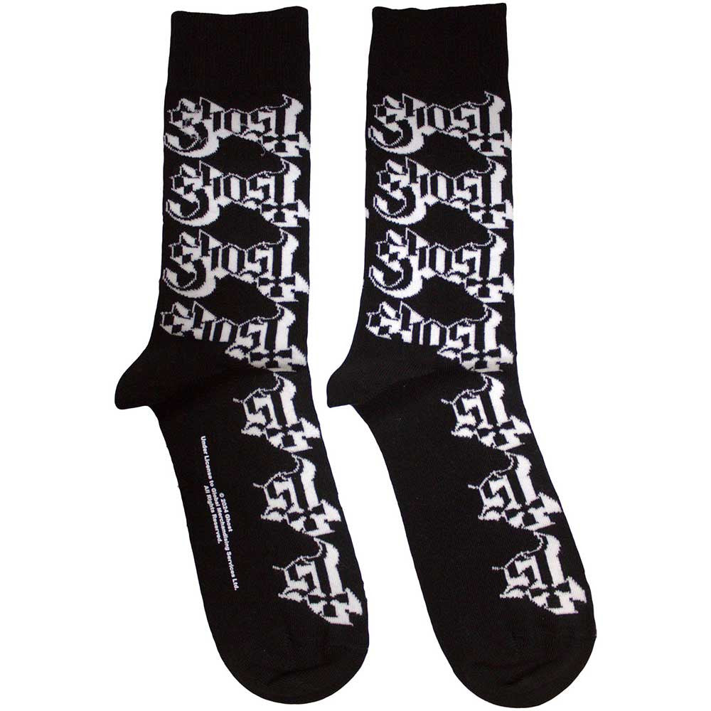 Ghost Socks Logo Pattern