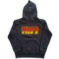 KISS Unisex Pullover Hoodie: Classic Logo (Charcoal Grey)