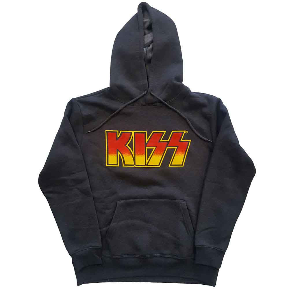 KISS Unisex Pullover Hoodie: Classic Logo (Charcoal Grey)