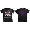 Metallica Unisex T-Shirt: Master of Puppets (Black) (Back Print)