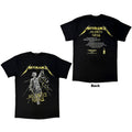 Metallica Unisex T-Shirt: And Justice For All Tracks (Black) (Back Print)