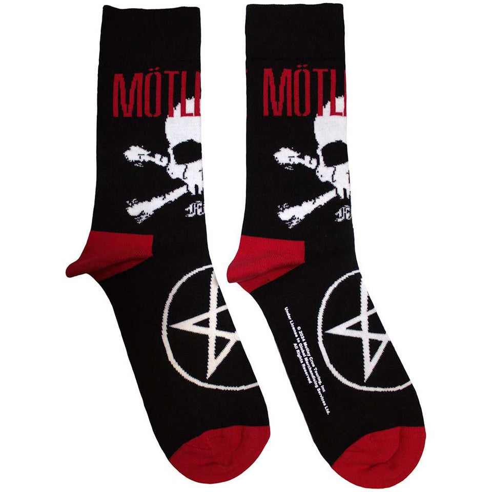 Motley Crue Socks Skull & Crossbones