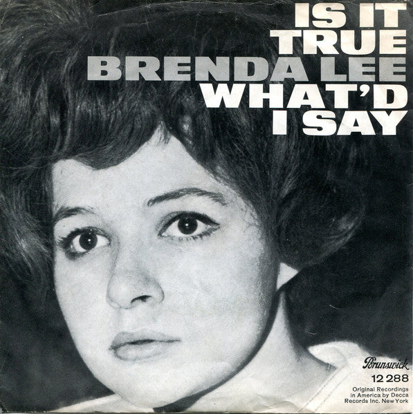 Is It True / What'd I Say