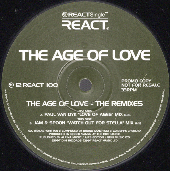 The Age Of Love (The Remixes)