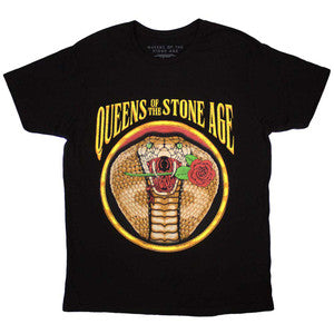 Queens Of The Stone Age Unisex T-Shirt: Cobra (Black)