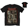 Slipknot Unisex T-Shirt: New Masks (Black) (Back Print)