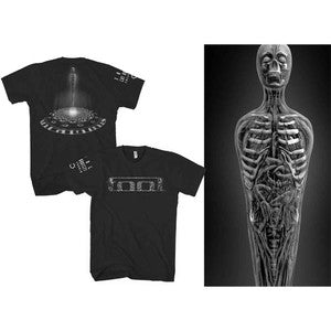 Tool Unisex T-Shirt: BW Spectre (Black) (Back & Sleeve Print)